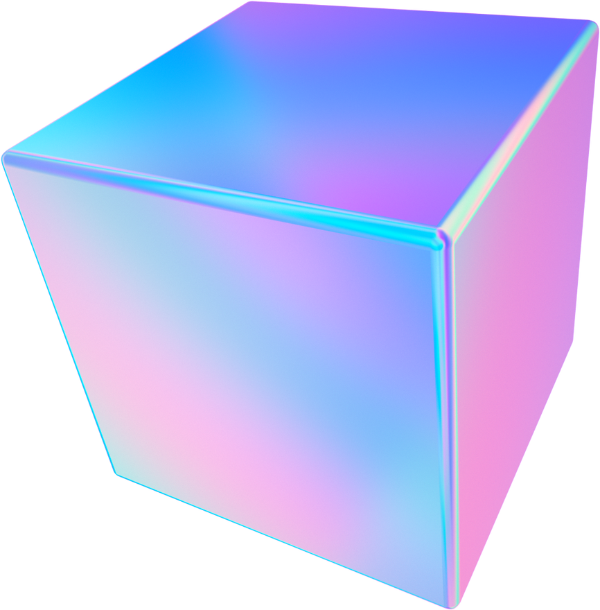 3D Gradients Oversaturated Rainbow Color